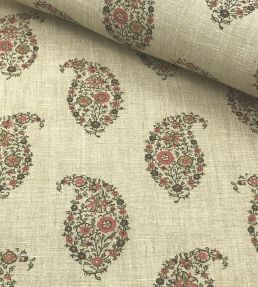Jessamy Paisley Fabric by Ian Sanderson Geranium