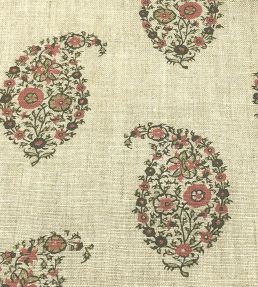 Jessamy Paisley Fabric by Ian Sanderson Geranium