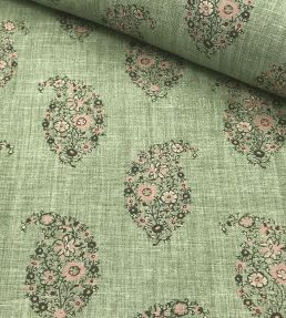 Jessamy Paisley Fabric by Ian Sanderson Apple Blossom