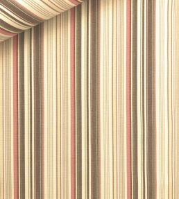 Pyjama Stripe Fabric by Ian Sanderson Persimmon