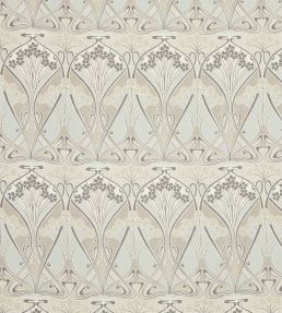 Ianthe Bloom Multi in Ladbroke Linen Fabric by Liberty Pewter