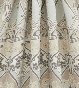 Ianthe Bloom Multi in Ladbroke Linen Fabric by Liberty Pewter