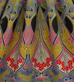 Ianthe Bloom Multi in Cotton Velvet Fabric by Liberty Lichen