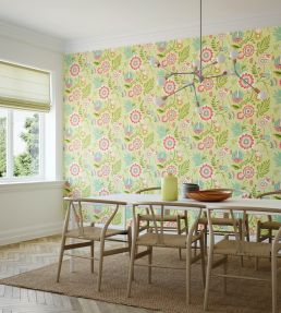 Ichika Trail Wallpaper by Ohpopsi Coral & Linen