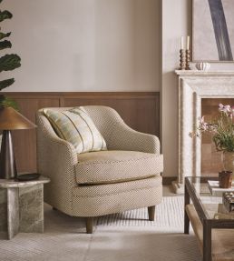 Ida Fabric by Romo Chocolate
