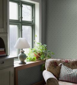Idun Wallpaper by Borastapeter Blue/Green