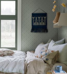 Idun Wallpaper by Borastapeter Blue/Green