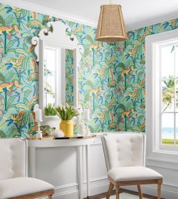 Iggy Wallpaper by Thibaut Navy