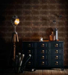 Igneous Wallpaper by Clarke & Clarke Bronze