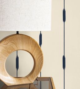 Ikara Wallpaper by Caselio Bleu nuit
