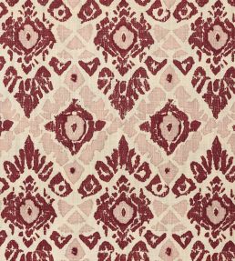 Ikat Fabric by Barneby Gates Red/Pink
