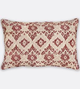 Ikat Pillow 16 x 24" by Barneby Gates Red/Pink