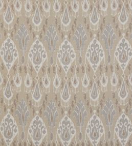 Ikat Bokhara Linen Fabric by GP & J Baker Parchment