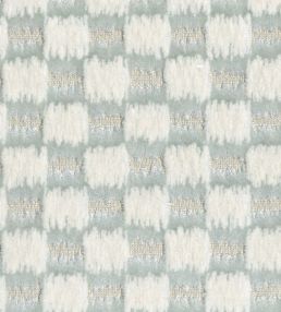 Ikat Checks Fabric by JORO J3-Sky/Ecru