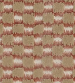 Ikat Checks Fabric by JORO J4-Cocoa/Taupe