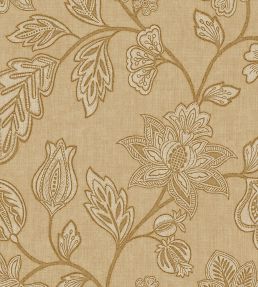Ikat Flower Trail Wallpaper by Eijffinger Amber