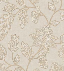 Ikat Flower Trail Wallpaper by Eijffinger Beige