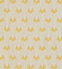 Ikat Heart Fabric by Barneby Gates Mustard
