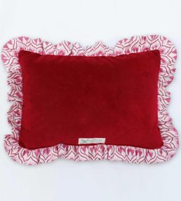 Ikat Heart Cushion 46 x 33cm by Barneby Gates Oxblood