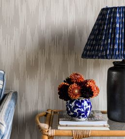 Ikat Wallpaper by Langelid Von Bromssen Linen