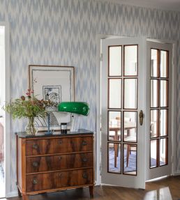 Ikat Wallpaper by Langelid Von Bromssen Mediterranean