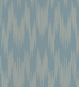Ikat Wallpaper by Langelid Von Bromssen Smokey Blue