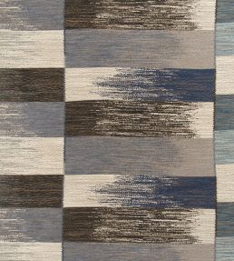 Ikat Weave Fabric by Christopher Farr Cloth Indigo