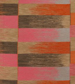 Ikat Weave Fabric by Christopher Farr Cloth Orange