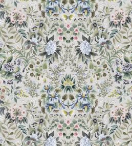 Ikebana Damask Fabric by Designers Guild Eau De Nil