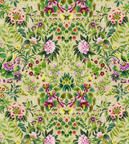 Ikebana Damask Fabric by Designers Guild Fuchsia