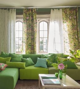 Ikebana Damask Fabric by Designers Guild Fuchsia