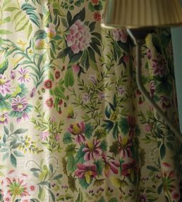Ikebana Damask Fabric by Designers Guild Fuchsia
