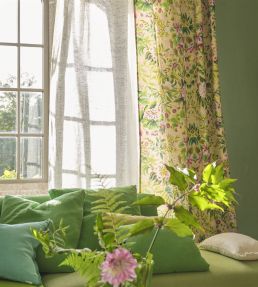 Ikebana Damask Fabric by Designers Guild Fuchsia