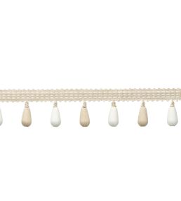 Ilana Beaded Fringe Trimming by Samuel & Sons Alabaster
