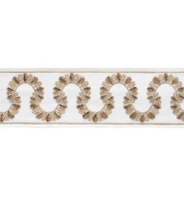 Ilana Embroidered Border Trimming by Samuel & Sons Flax