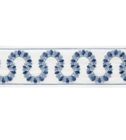 Ilana Embroidered Border Trimming by Samuel & Sons Ocean