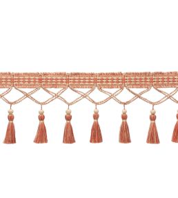 Ilana Tassel Fringe Trimming by Samuel & Sons Coral