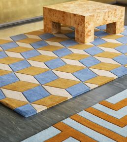Layered Illusion rug Blue Sandstone ILLBS180270 Blue Sandstone