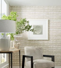 Illusion Wallpaper by Thibaut Blue
