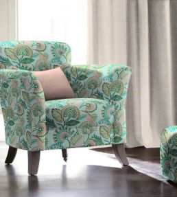 Imara Fabric by Arley House Aqua