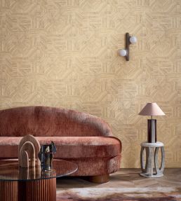 Imbrication Wallpaper by Casamance Paille
