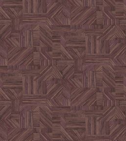 Imbrication Wallpaper by Casamance Prune