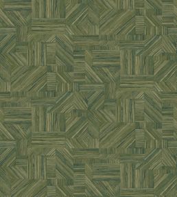 Imbrication Wallpaper by Casamance Vert Mousse