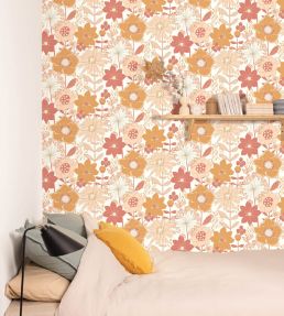 Immensite Wallpaper by Caselio Rose Or