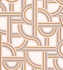Impass Wallpaper by Caselio Golden Beige
