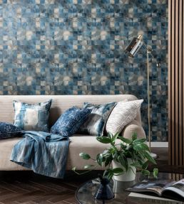 Impatto Wallpaper by Clarke & Clarke Mineral/Blush