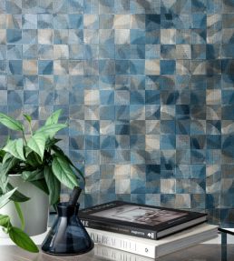 Impatto Wallpaper by Clarke & Clarke Mineral/Blush