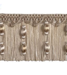 Imperiale Bullion Beaded Fringe Trimming by Houles Nocciola
