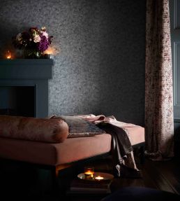 Impression Wallpaper by Clarke & Clarke Charcoal