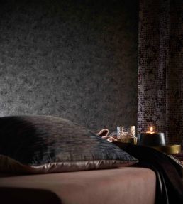 Impression Wallpaper by Clarke & Clarke Charcoal